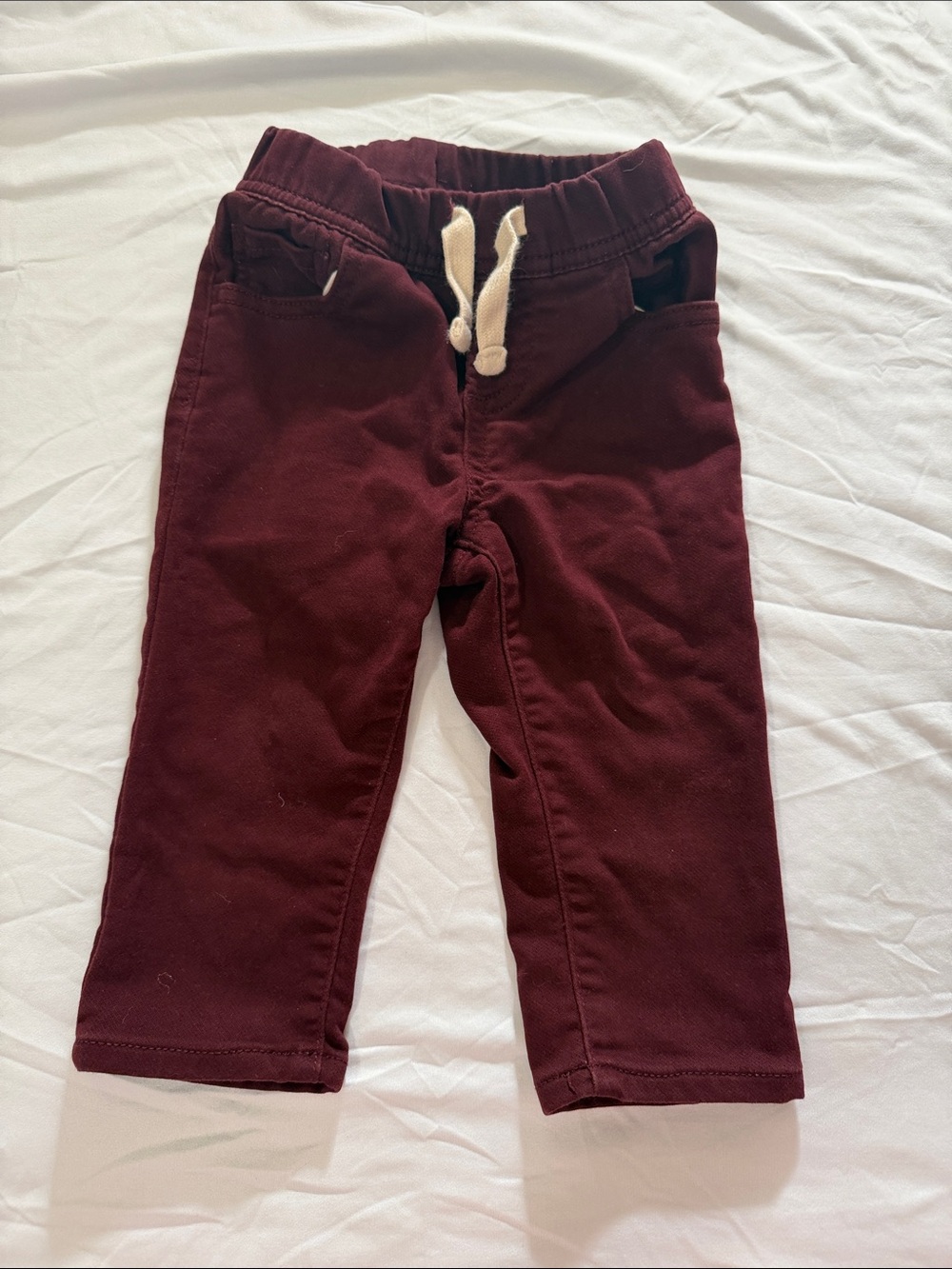 GAP Maroon Drawstring Jeans for Kids